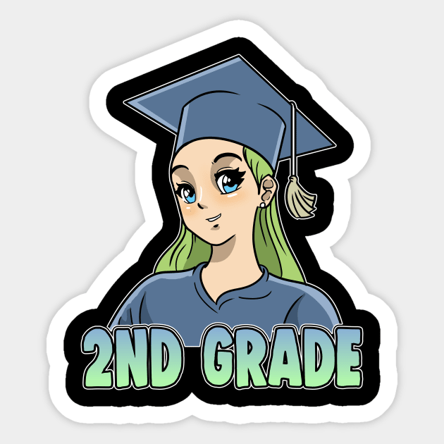 2nd Grade Anime Otaku Kawaii Elementary School Sticker by ModernMode